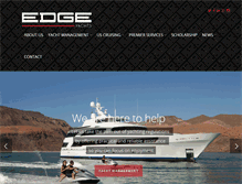 Tablet Screenshot of edgeyachts.com